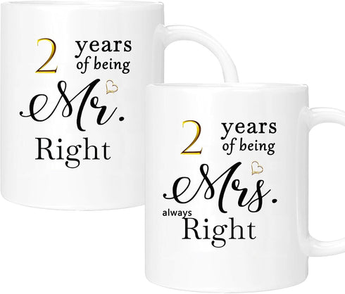 Anniversary Coffee Mugs Set of 2